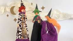 Halloween Paper Doll Witches