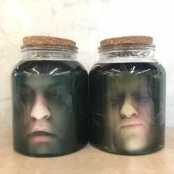 Spooky Heads in Jars: 10/31/17