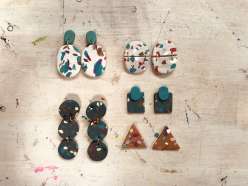 Faux Terrazzo Earrings: 11/13/18