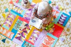 Flying Gosling Baby Quilt