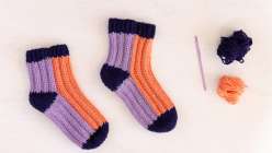 Crochet Ribbed Socks