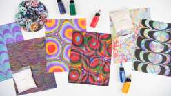 Overmarbling Techniques on Paper