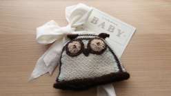 Knit Baby Owl Hat