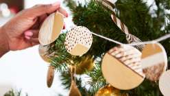 Wood Burned Holiday Garland