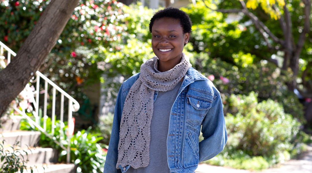 Falling Leaves Lace Scarf