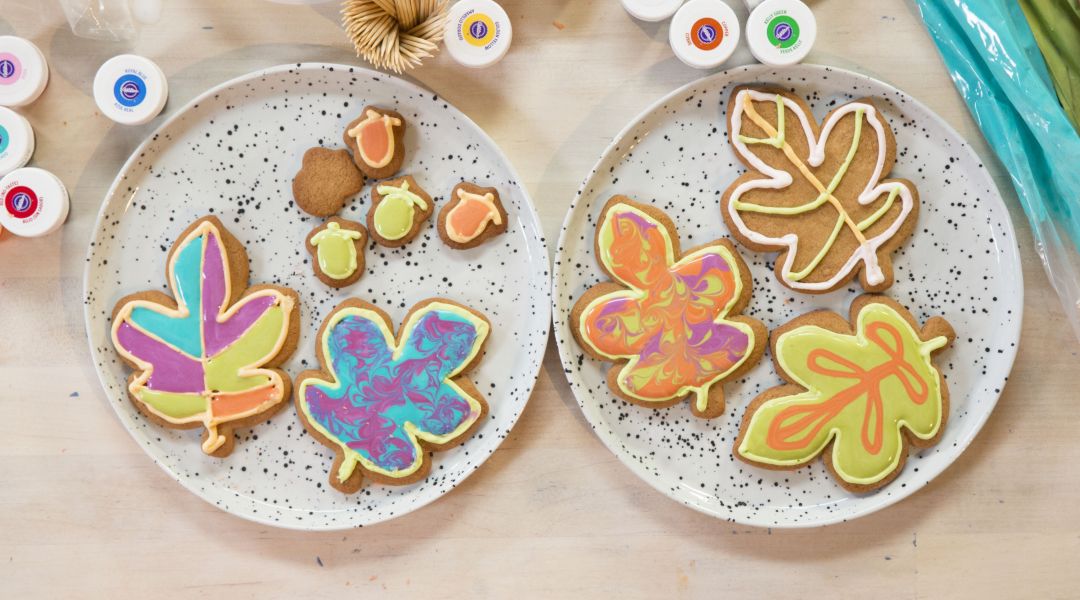 Iced Fall Cookies: 11/16/17