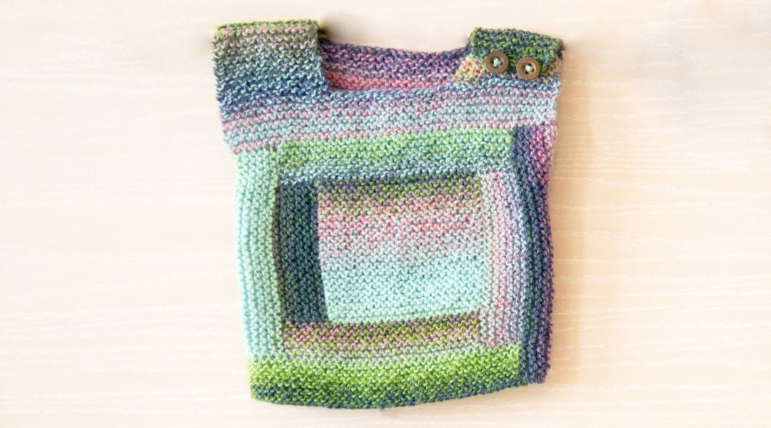 Log Cabin Baby Sweater