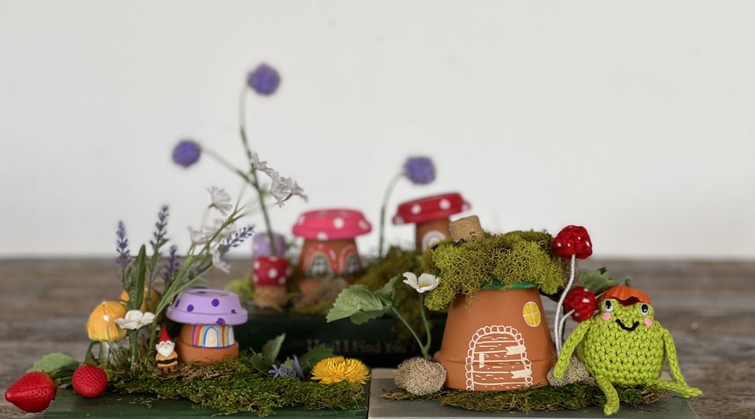 Crafting Together: Mushroom Fairy Houses for Earth Day with Courtney and Twinkie Chan