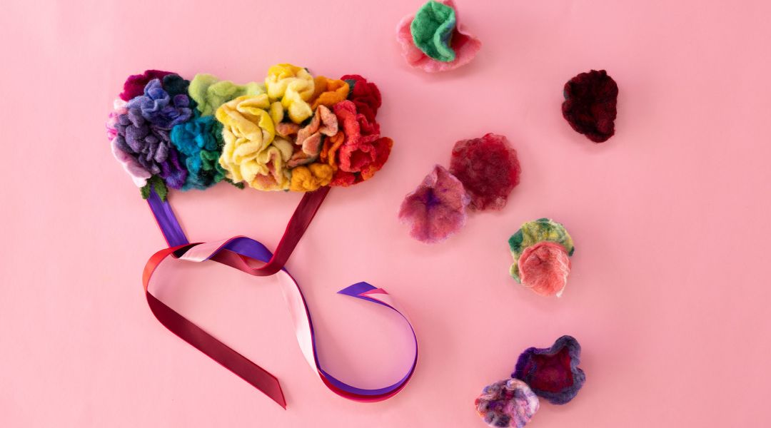 Wool Felting: Make a Floral Crown