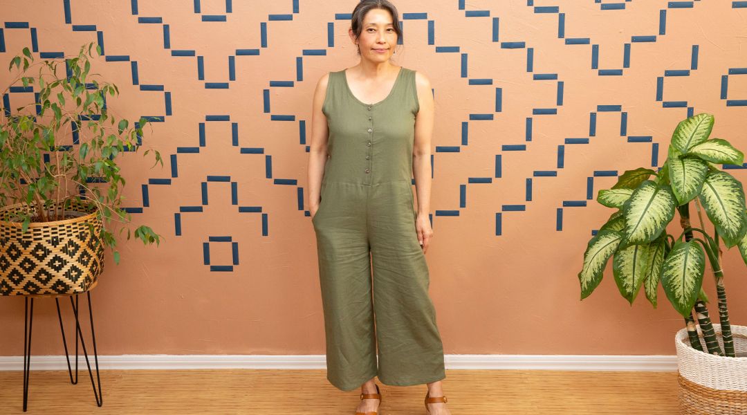 Draft and Sew a Button-Down Jumpsuit