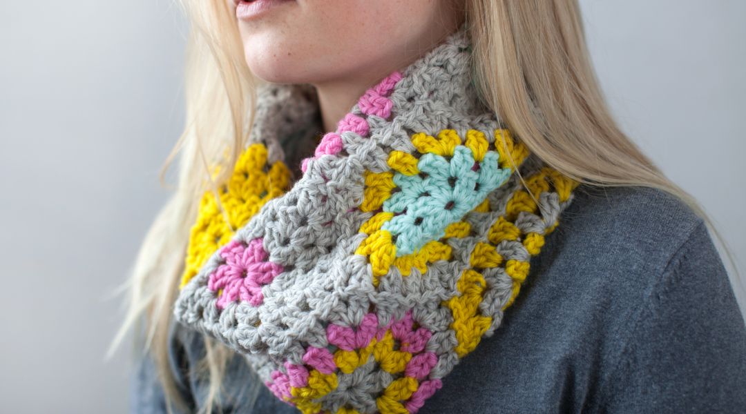 Crochet Hexi Cowl