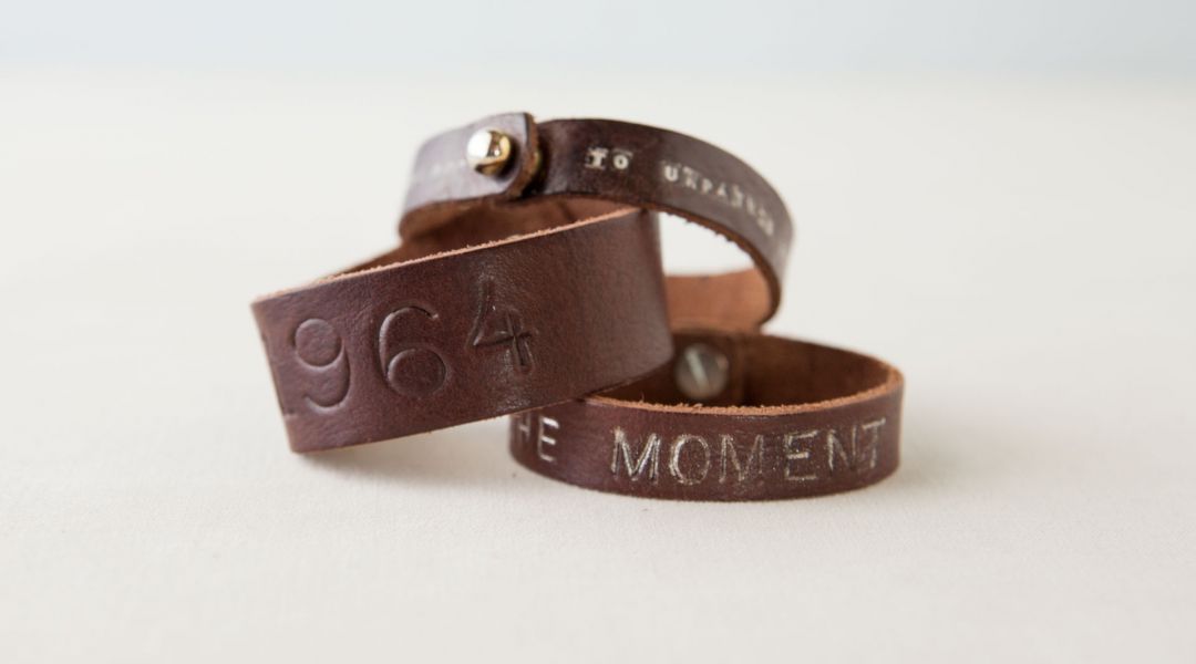 Stamped Leather Bracelet