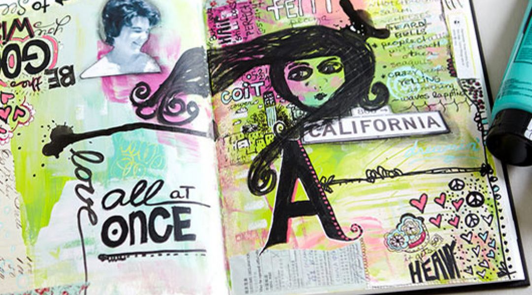 Art Journaling: Collage, Composition and Lettering