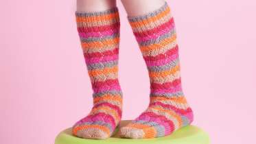 Zig-Zag Knee Socks