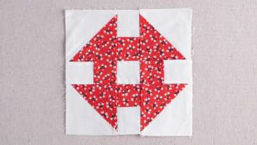 Churn Dash Quilt Block