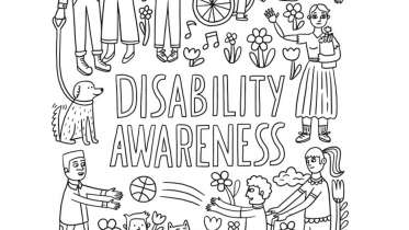 Disability Awareness Coloring Page