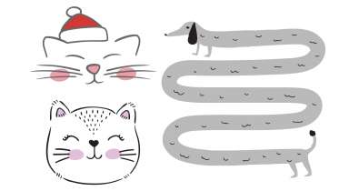 Cat + Dog SVG