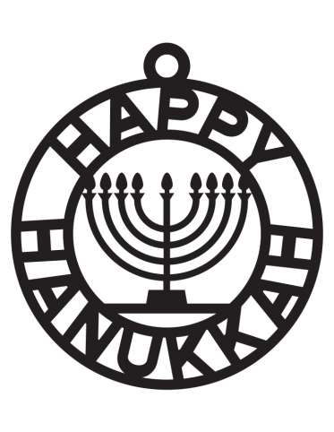 Hannukah Tag SVG