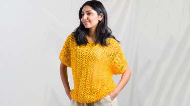 Goldenrod Lace Knit Top
