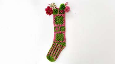 Patchwork Pedi Crochet Stocking