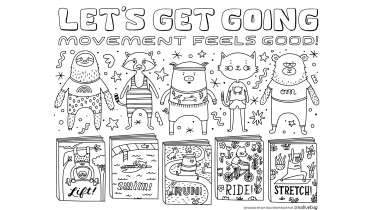 Move Your Body Coloring Page