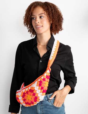 Crochet Granny Cross-Body Bag