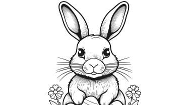 Easter Bunny Coloring Page