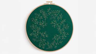 Cross Stitch Winter Wreath