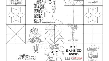 Banned Books Coloring Page