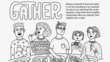 Gather Coloring Page