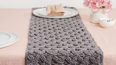 Crochet Macramé Inspired Table Runner