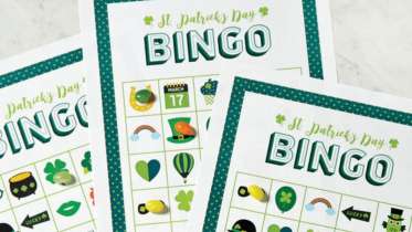 St. Patrick's Day Bingo Board