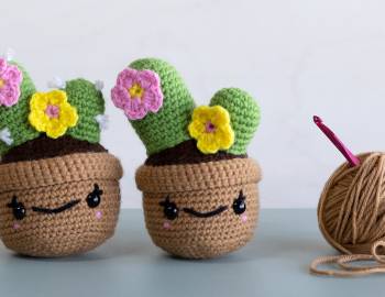 Amigurumi Potted Cactus