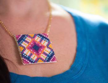 Cross Stitch Pendant