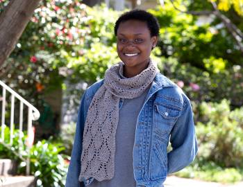 Falling Leaves Lace Scarf