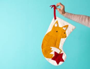 Felt Fox Stocking