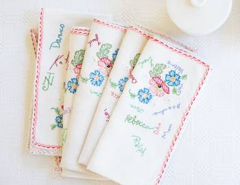 Embroidered Heirloom Napkins