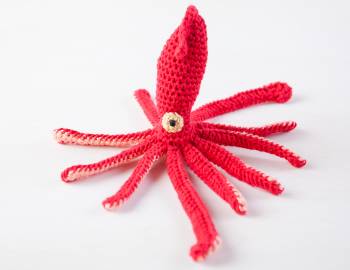 Crocheted Squid