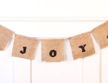 Burlap Bunting