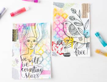 Art Journaling with Gelatos