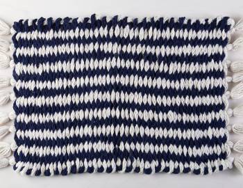 Woven Finger-Knit Rug