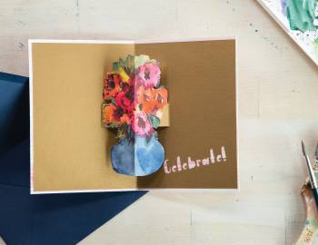 Cricut Crafts: Floral Pop-Up Card