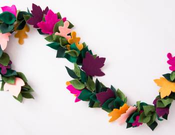 Cricut Crafts: Fall Leaf Garland