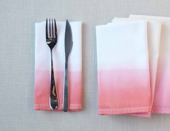 Dip-Dye Ombre Napkins