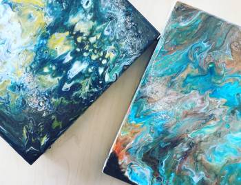 Acrylic Paint Pouring: 5/1/18