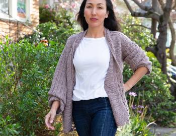 Super Slouch Crocheted Cardigan