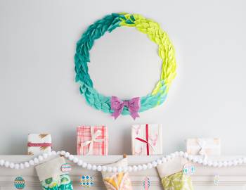 Post-It Holiday Wreath