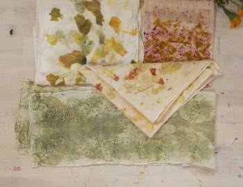 Eco Printing on Fabric: 12/11/18