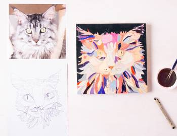 Doodle and Paint an Animal Portrait