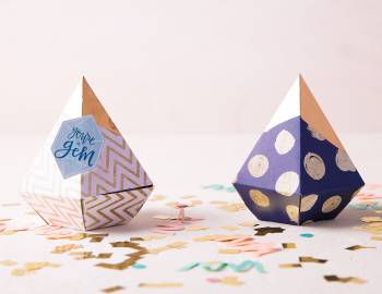 Cricut Crafts: Gemstone Favor Boxes